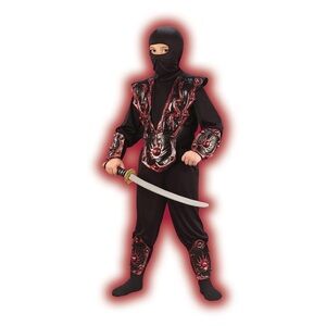 Fun World Ninja Fighter Child Halloween Costume Size Boy (10-12)